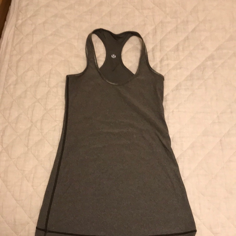Lululemon Cool Racerback Grey tank size 4